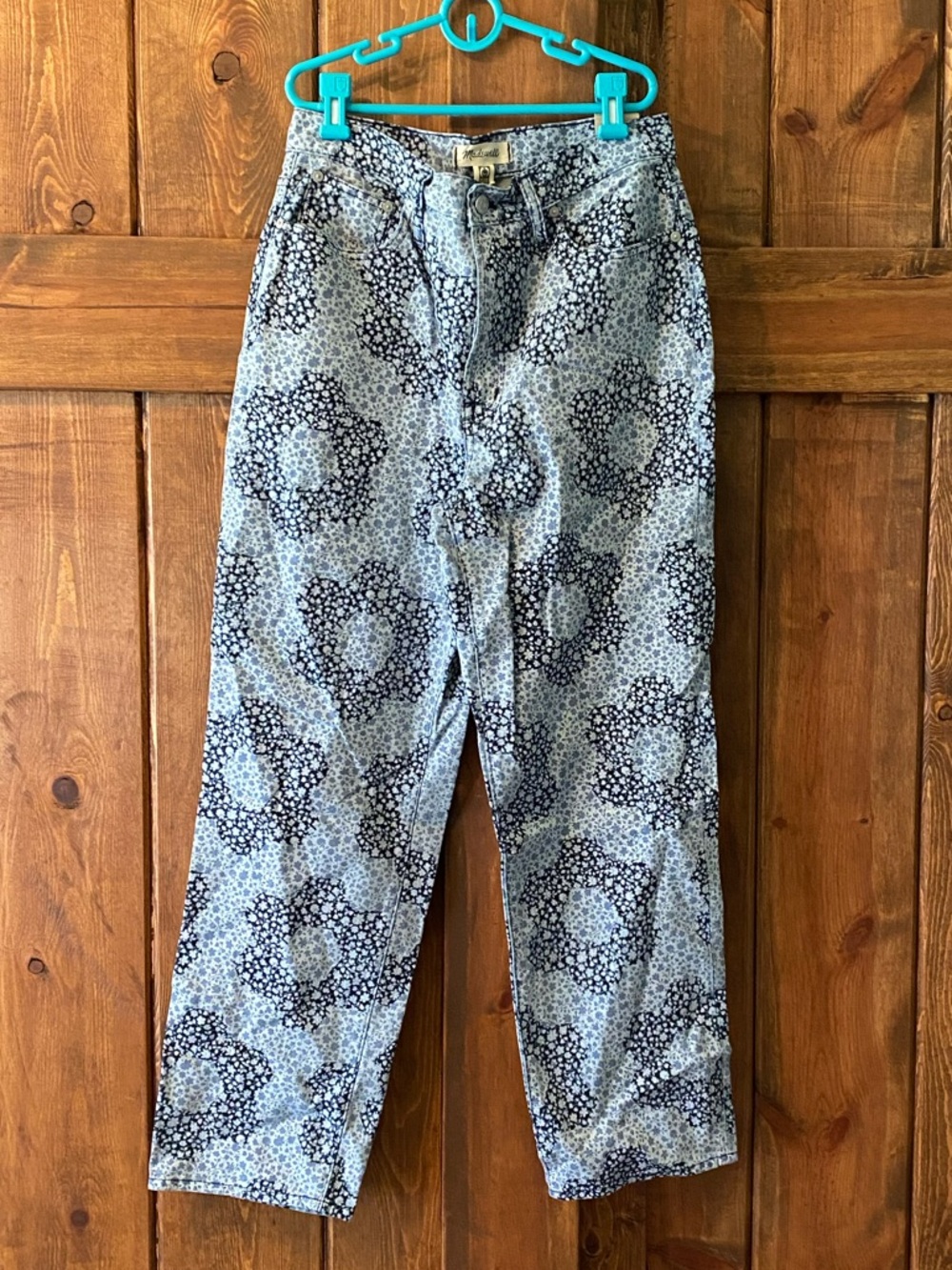 Madewell Floral Patchwork Perfect Vintage Jean